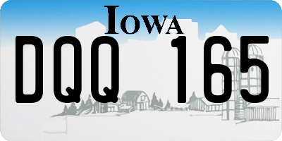IA license plate DQQ165