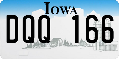 IA license plate DQQ166