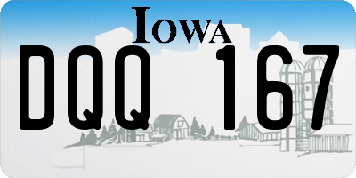 IA license plate DQQ167