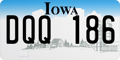 IA license plate DQQ186