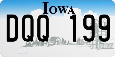 IA license plate DQQ199