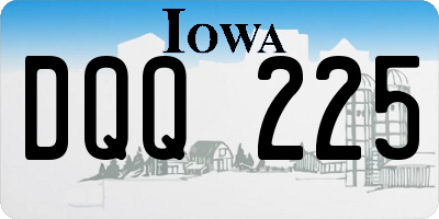 IA license plate DQQ225
