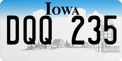IA license plate DQQ235