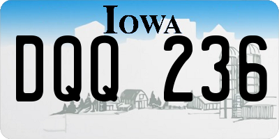 IA license plate DQQ236