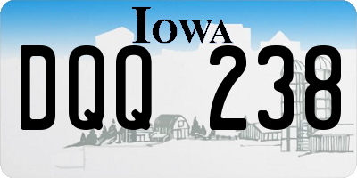 IA license plate DQQ238