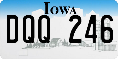 IA license plate DQQ246
