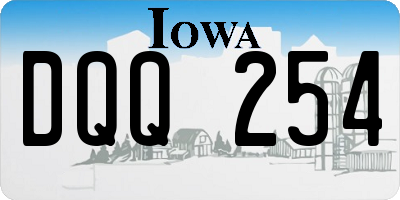 IA license plate DQQ254