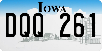 IA license plate DQQ261