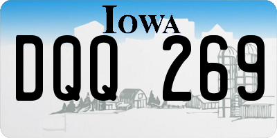 IA license plate DQQ269