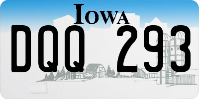 IA license plate DQQ293