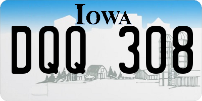 IA license plate DQQ308