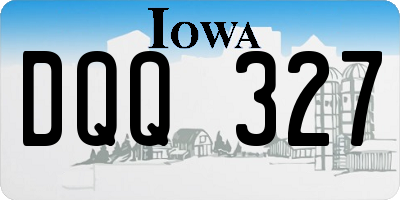IA license plate DQQ327