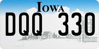 IA license plate DQQ330
