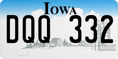 IA license plate DQQ332