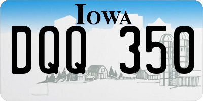 IA license plate DQQ350