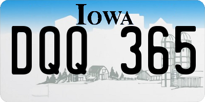 IA license plate DQQ365