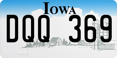 IA license plate DQQ369