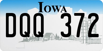 IA license plate DQQ372