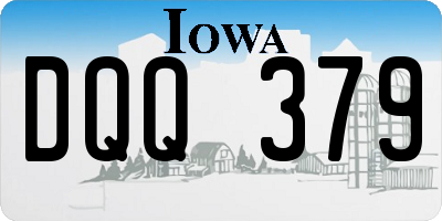 IA license plate DQQ379