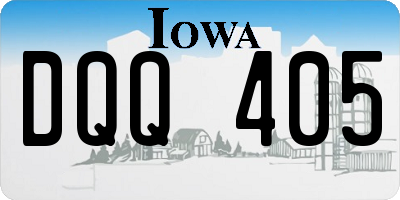 IA license plate DQQ405