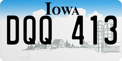 IA license plate DQQ413