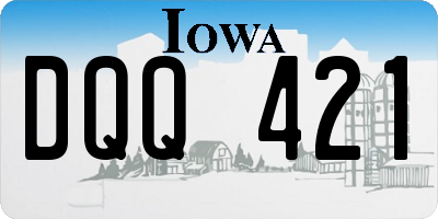 IA license plate DQQ421