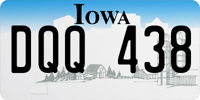 IA license plate DQQ438