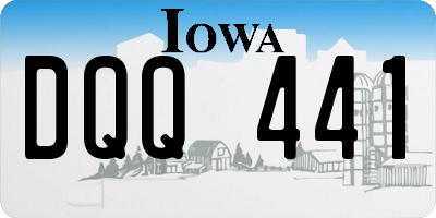 IA license plate DQQ441