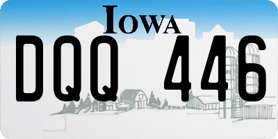 IA license plate DQQ446