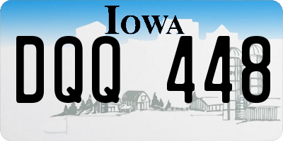IA license plate DQQ448