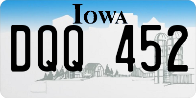 IA license plate DQQ452