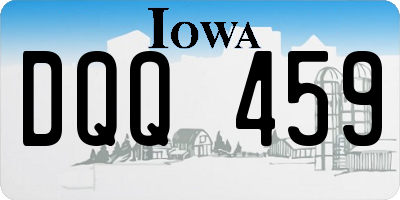 IA license plate DQQ459