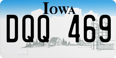 IA license plate DQQ469