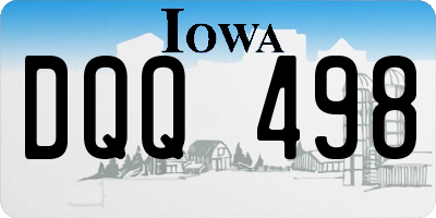 IA license plate DQQ498