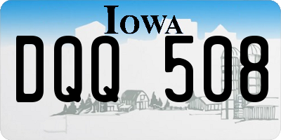 IA license plate DQQ508