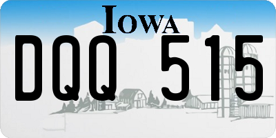 IA license plate DQQ515