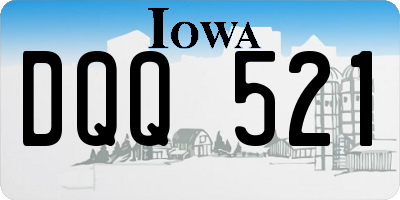 IA license plate DQQ521