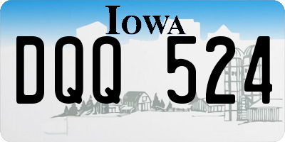 IA license plate DQQ524
