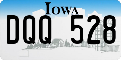 IA license plate DQQ528