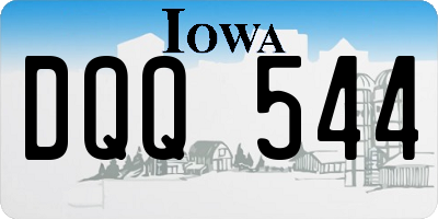 IA license plate DQQ544