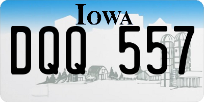 IA license plate DQQ557