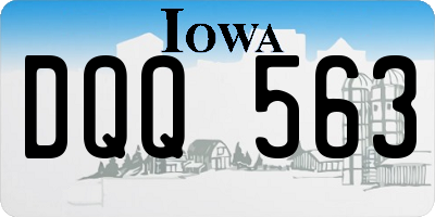 IA license plate DQQ563