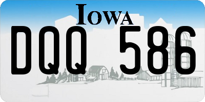 IA license plate DQQ586