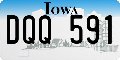 IA license plate DQQ591