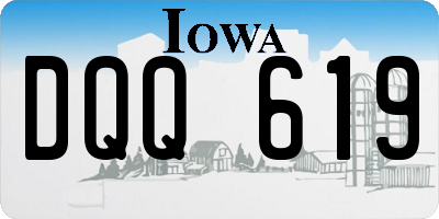 IA license plate DQQ619