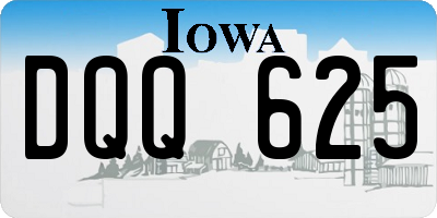 IA license plate DQQ625