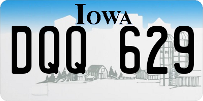 IA license plate DQQ629