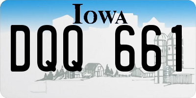 IA license plate DQQ661