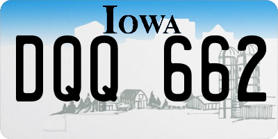 IA license plate DQQ662