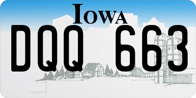 IA license plate DQQ663